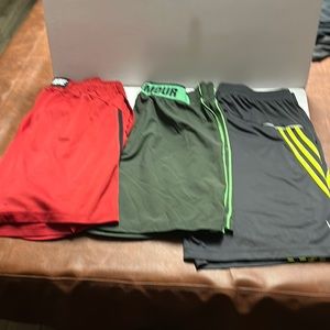 Set of 3 Men’s gym shorts Nike, Under Armour, Adidas size XL